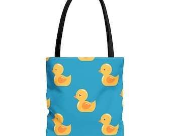 Rubber Duck Print Tote Bag, Duck Lover Gift