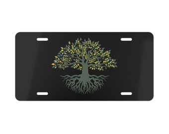 Tree of life vanity plate, tree of life, tree of life license plate, license plate tree, nature vanity plate, nature scene license plate