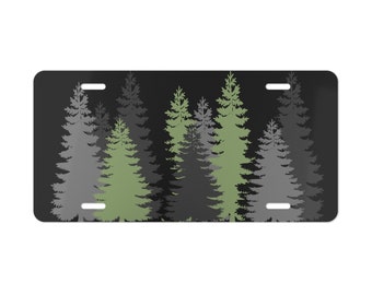 Vanity Plate, tree scene vanity plate, tree car tag, nature scene vanity plate, forest vanity plate, forest car tag