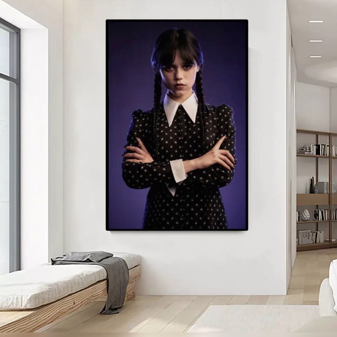 209. Addams Wednesday Netflix Wall Art Addams Wednesday Etsy