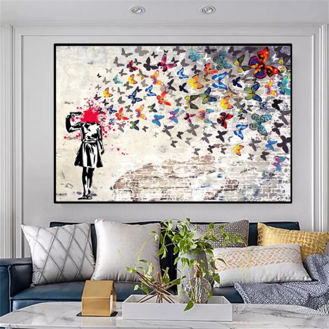 MJEDC Banksy Bilder Leinwand 3 Affen Bild Graffiti  Produktbild-Vorschau 4