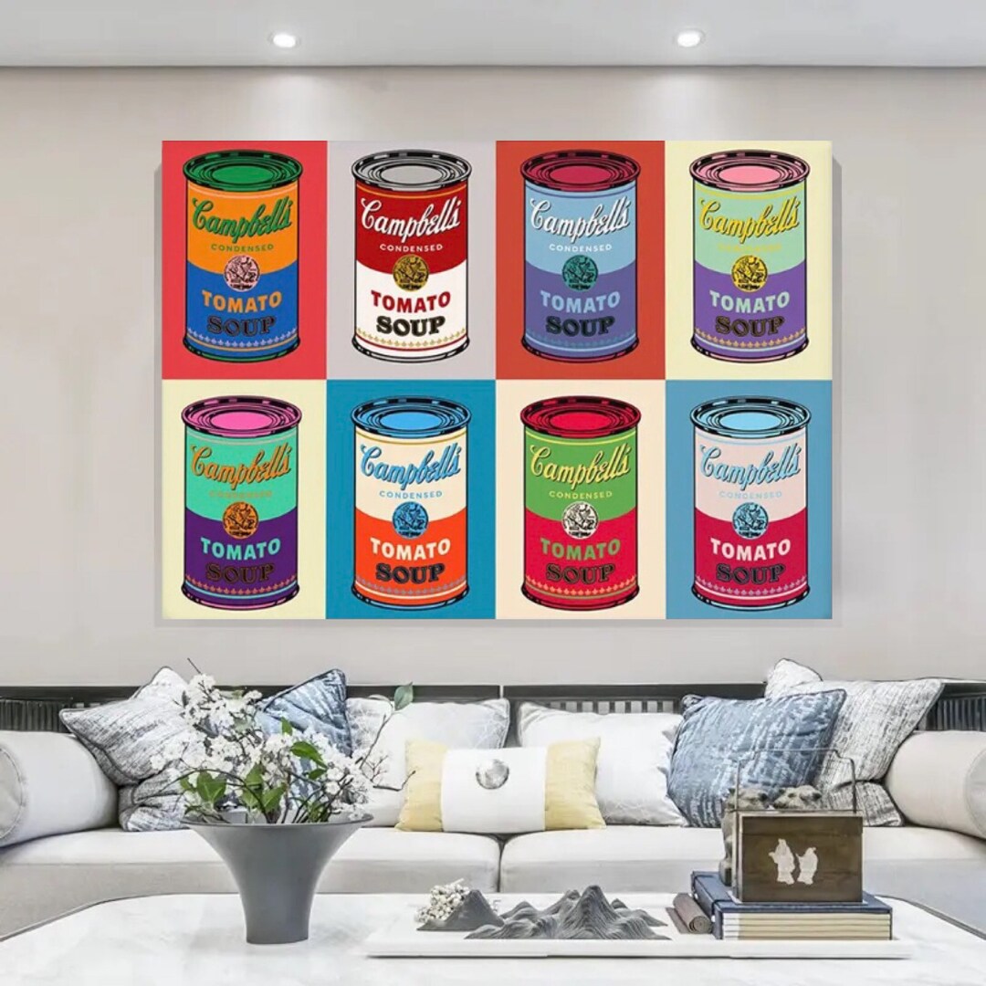 Campbell's Tomato Soup Pop Art Canvas Pop Culture Etsy