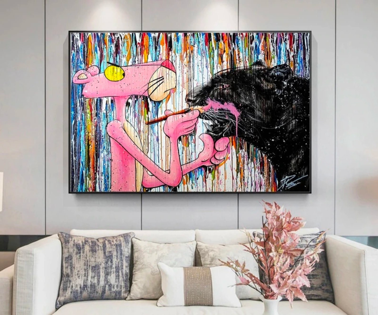 Pink Panther Urban Pop Art Champagne Ant Little Man Think 