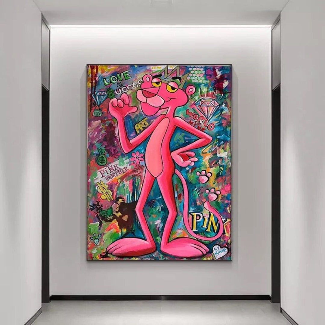 193. Pink Panther Canvas Pink Panther Painting Pink Panther Posters