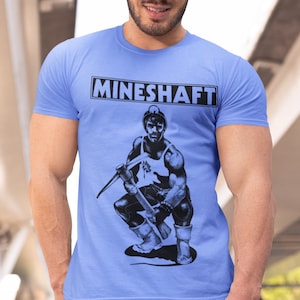 Vintage Gay Pride Shirt, Queer Bar Mineshaft 80&#39;s New York Shirt, Leather Daddy Disco Club Wear, LQBTQ History Graphic Tee, Gift for Him
