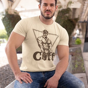 Cuff Seattle Gay Bar Shirt, Fetish Leather Daddy Handcuffs Club Tee, Vintage Kinky Homo Graphic T Shirts, Queer Pride Party Top Gift for Him