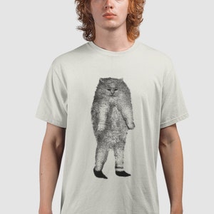 Cursed Cat Shirt, Ugly Renaissance Cat Drawing, Funny Tee For Cat Dad, Weird Medieval Art Cat In Shoes Meme Gift, Vintage Unisex Classic Tee