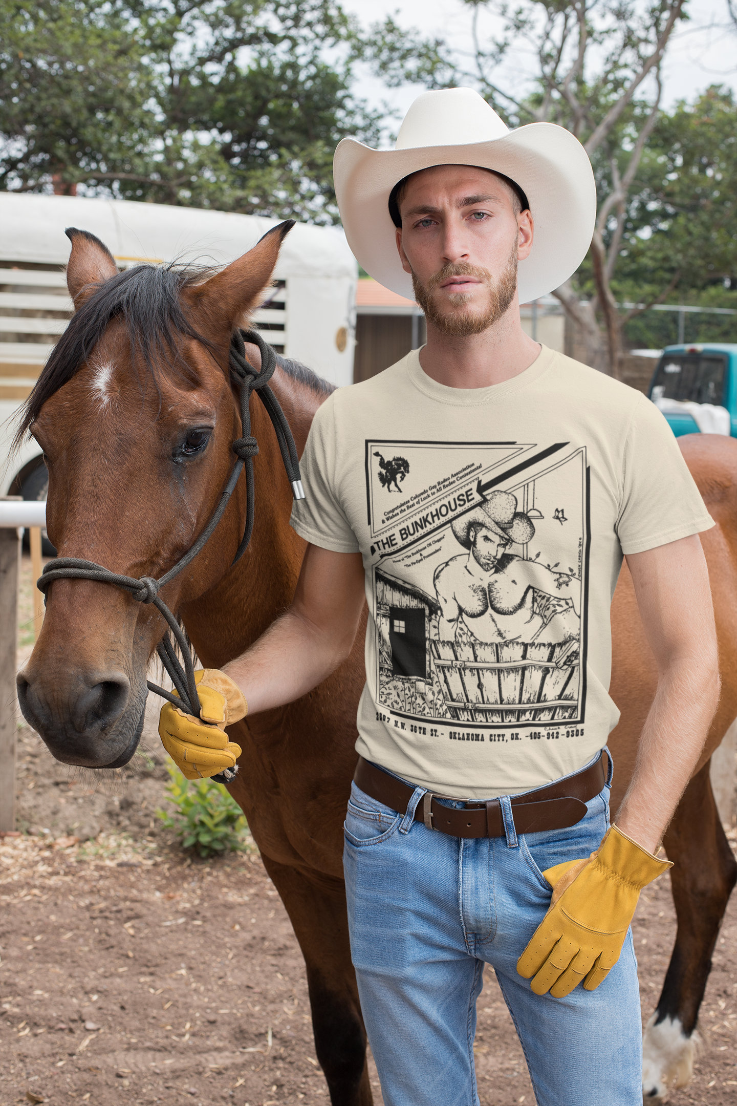 T Shirt Maglietta Outlaw Cowboy West Americano USA Rodeo Strane - Foto 13