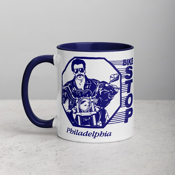 Gay Biker Retro Mok, Vintage Motorcycle Queer Coffee Cup, Leather Daddy Queer Zine, Racing LGBTQ, Leather Daddy Fetish, Cadeau voor vriend