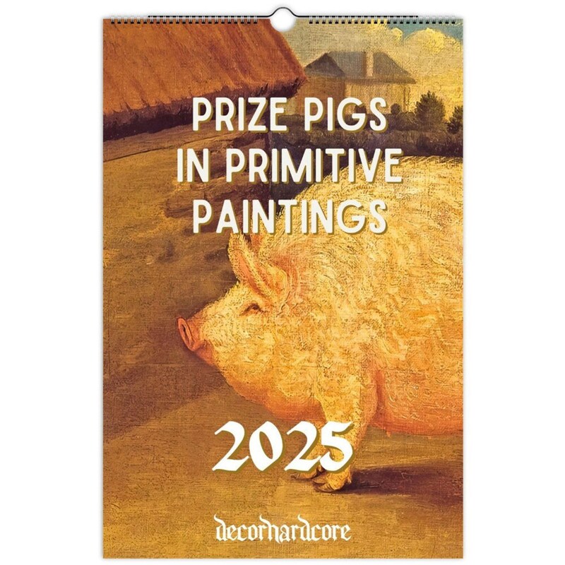 Pig Calendar 2025 - Etsy