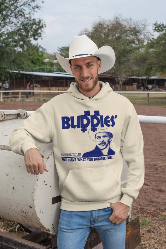 Vintage Gay Hoodie, Buddies Queer Men's Bar Sweathirt, Cowboy Stud Retro Graphic Tee, Western Rodeo Daddy, LGBTQ Party Top, Pride Month Gift