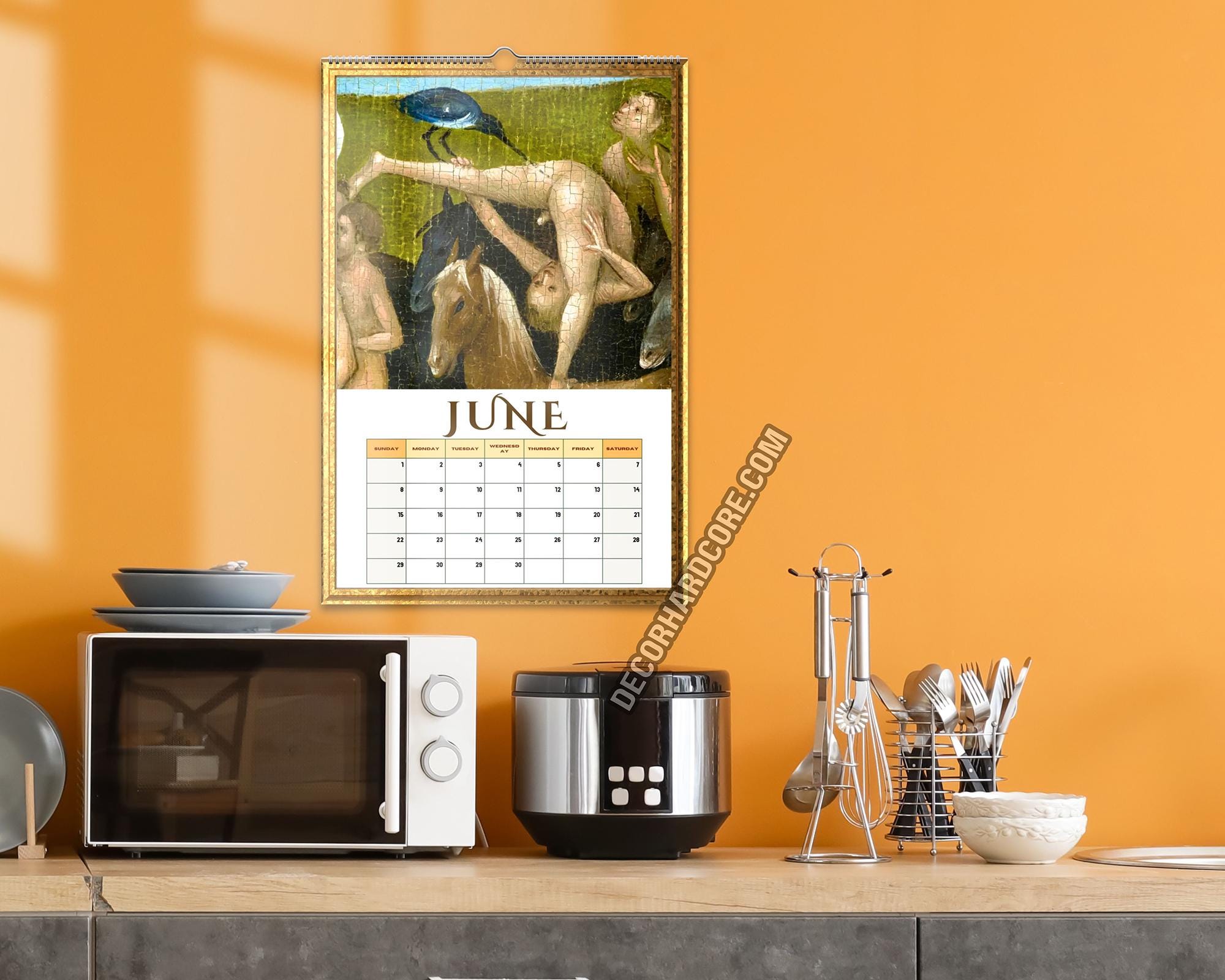 2025 Medieval Butts Calendar With Hook, Strange Funny Creepy