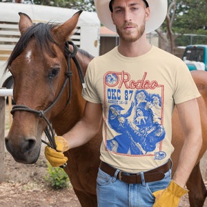 Retro Gay Rodeo Shirt, LGBTQ Rodeo Magazine Vintage Graphic Tees, Cowboy Shirt, Western T shirts, Western Country Queer Funny Gay Gifts