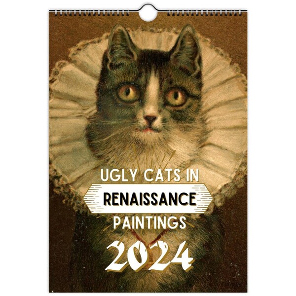 Cat Desk Calendar 2024 - Etsy