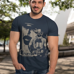 Vintage Gay Bar Cowboy Shirt, Floyd Bar Retro Queer Rodeo Tee, Queer Magazine Illustration Pride Clothing, Leather Daddy Funny Gay Gifts
