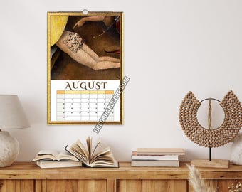 2025 Medieval Butts Calendar With Hook, Strange Funny Creepy