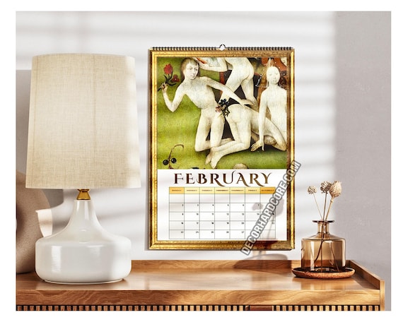 初売りセール Calendar Butts Medieval 2025 With Creepy Funny Strange Hook, アート・デザイン・音楽