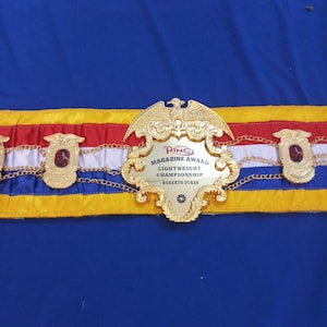 ROBERTO DURAN LIGHTWEIGHT ring magazine championship title belt