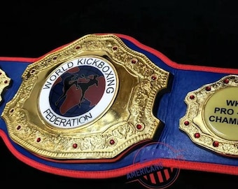 WKF KICK BOXING championship title belt