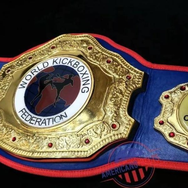 WKB KICK BOXING championship title belt