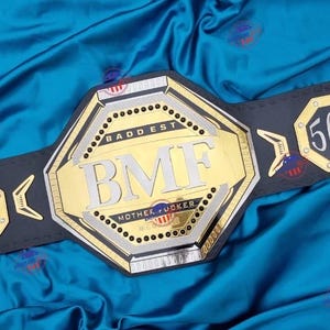 BMF WORLD HEAVYWEIGHT wrestling championship title belt