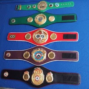 MINI-BOX-SET Wbc Ibf Ibo Wba Wbo Championtitel-Gürtel