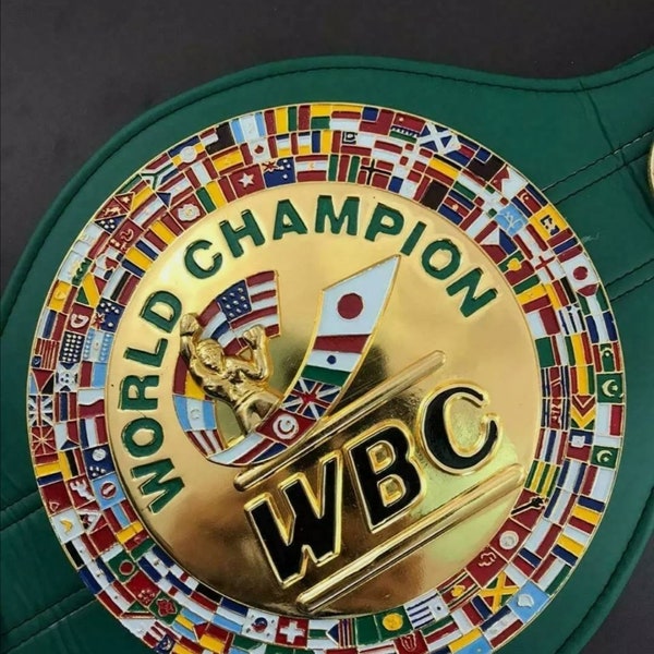 Ceinture pour le titre des championnats du monde de boxe poids lourds WBC