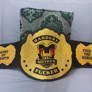 BMF Baddest Mother king of death custom Championship title belt