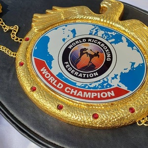 WKF WORLD  HEAVYWEIGHT Championship Title Belt