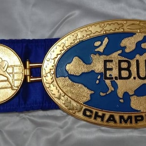 EBU WORLD BOXING championship title belt