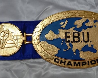 EBU WORLD BOXING championship title belt