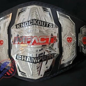 KNOCKOUTS IMPACT World Heavyweight Wrestling Championship Title Belt