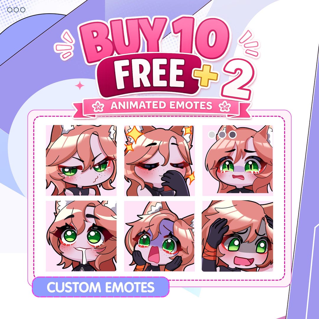 Spring Emotes Custom Twitch Emotes | Animated Emotes | Twitch Emote for Streamer ...