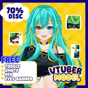 Custom Vtuber Model Live2d Male Or Female Commission | Live2d Model Commission,  live2d vtuber, Vtuber commission, Vtuber Asset, PNGTUBER