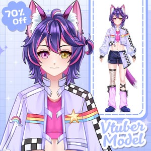 Aangepast LIVE2D Vtuber-model | Live2d-commissie | live2d-model | Vtuber | Tuigage | Vtuber-ontwerp | Vrouwelijke vtuber | Commercieel gebruik