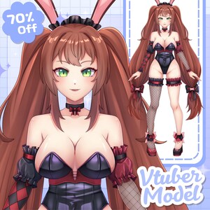 Aangepaste Live2D-avatar | Aangepast Vtuber-model mannelijk | Aangepast vrouwelijk of mannelijk | live2d-model | vtuber-ontwerp | commercieel gebruik | vtuber-item: