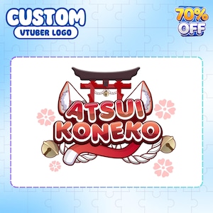 CUSTOM VTUBER LOGO | Cute Logo, Kawaii Logo, VTuber Logo Commission, PNGTuber Logo, Cute Vtuber Logo, animated for stream twitch, youtube