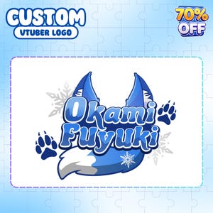 CUSTOM VTUBER LOGO | Cute Logo, Kawaii Logo, VTuber Logo Commission, PNGTuber Logo, Cute Vtuber Logo, animated for stream twitch, youtube