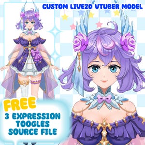 Custom Vtuber Model Live2d Commission | For Commercial Use | Vtuber model | Live2D Model | Vtuber model female & male | Live2d Rigging