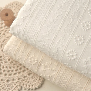 Floral Cotton Fabric,Designer Fabric,Floral Fabric,Embroidered Cotton Fabric,Soft Fabric,Dress Fabric,Fabric By The Yard,Cotton Fabric