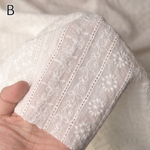 Tessuto di cotone floreale,Tessuto di design,Tessuto floreale,Tessuto di cotone ricamato,Tessuto morbido,Tessuto abito,Tessuto tagliato su misura,Tessuto di cotone B