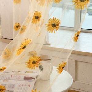 Sunflower Mesh Fabric,Flower Fabric,Print Floral Tulle Fabric,Wedding Tulle Mesh Fabric,Designer Fabric,Fabric By The Yard,Soft Fabric