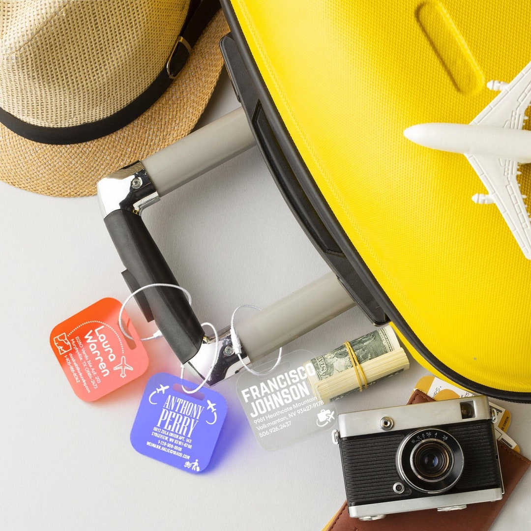 Custom Name Luggage Tags Luggage Tags Personalized Custom Acrylic