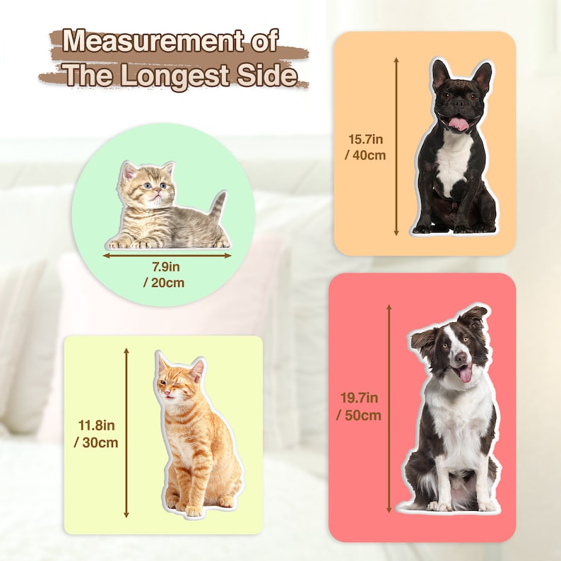 Oreiller 3D personnalisé pour animal de compagnie à partir d'une photo Personnalisation pour chien Cadeau chat Cadeau pour la Saint-Valentin Oreiller en coton double impression pour chien Oreiller pour animal de compagnie Oreiller pour chat image 4