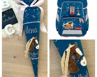 School cone horse matching the school bag Step by Step Wild Horse Ronja