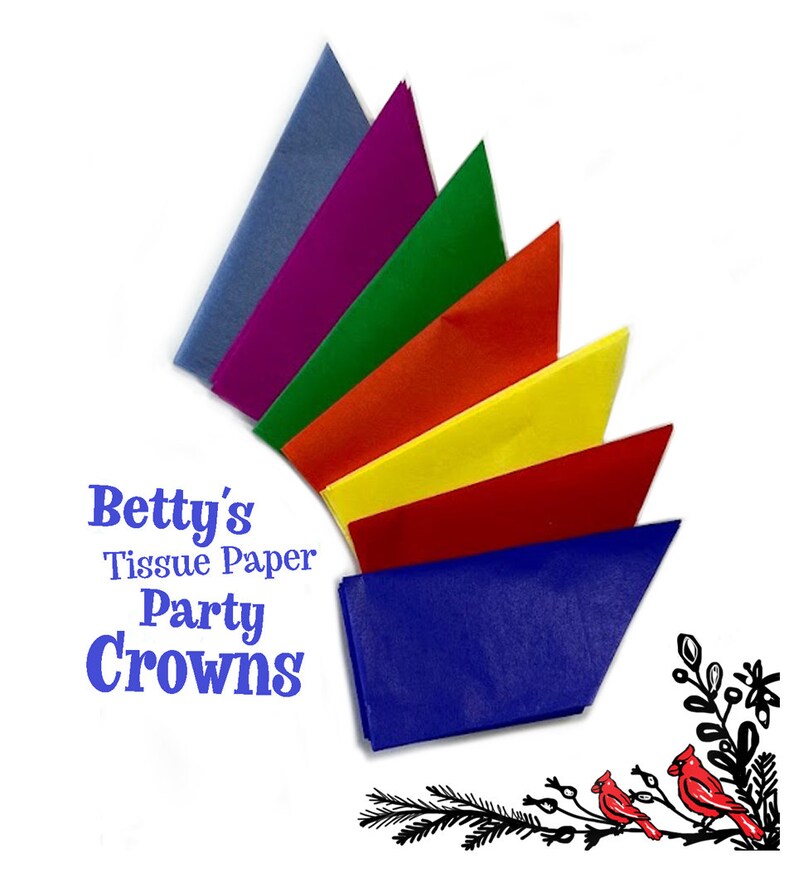 Tissue Paper Crowns Paper Tissue Party Hats DIY Christmas Etsy Australia