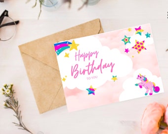 Digital Editable Birthday Card | Beautiful Birthday Card Template | Instant Download Card | Canva Edit Birthday Card | Printable Card Design