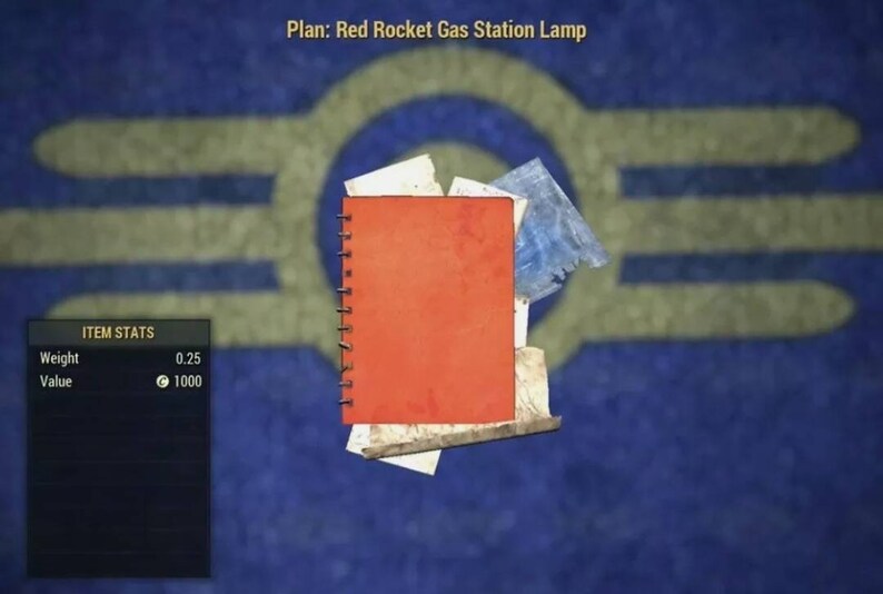 Fallout 76 Red Rocket Gas Station Lamp & Pump Wall Light Plan Etsy