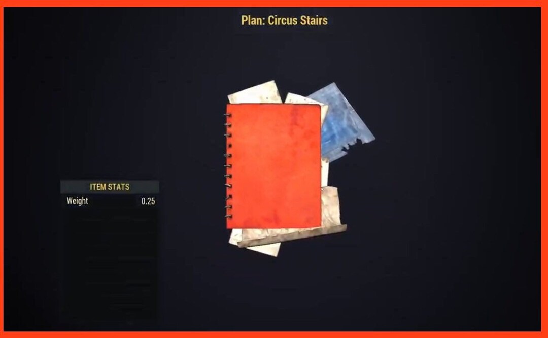 Fallout 76 Circus Stairs Plan Xbox Etsy