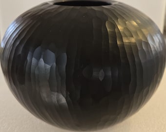 1970s to early 1980s Vintage Rosenthal Studio-Line Textured Black Vase | Vintage Modernist
